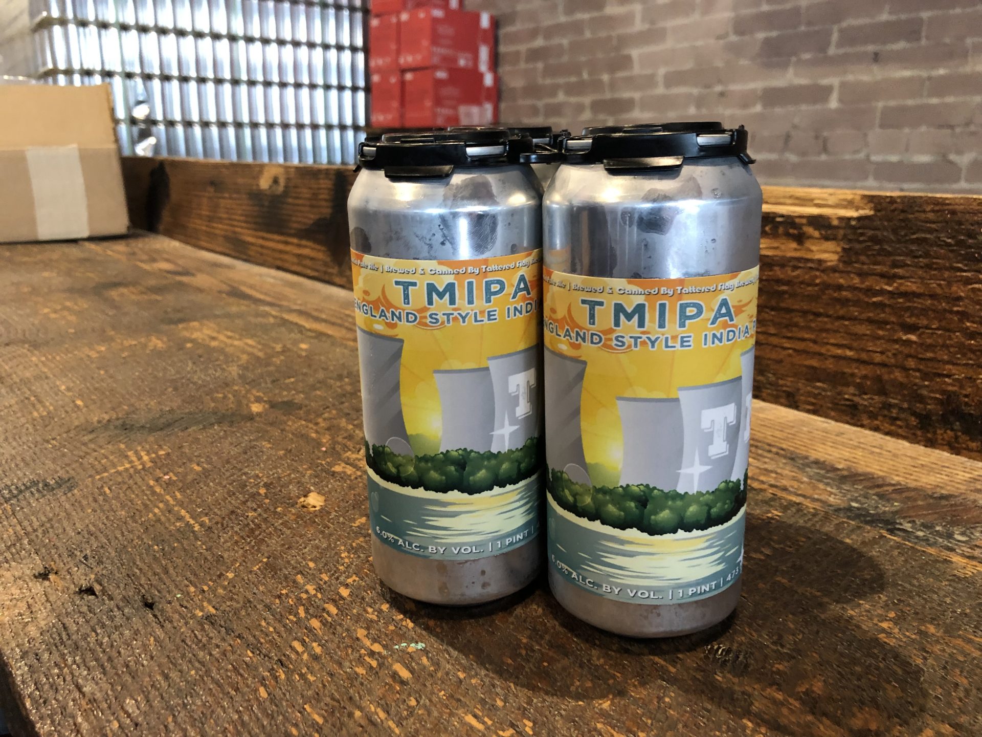 A beer -- seen on March 1, 2019 -- at Tattered Flag Brewery & Still Works is named after the Three Mile Island Nuclear Generating Station.