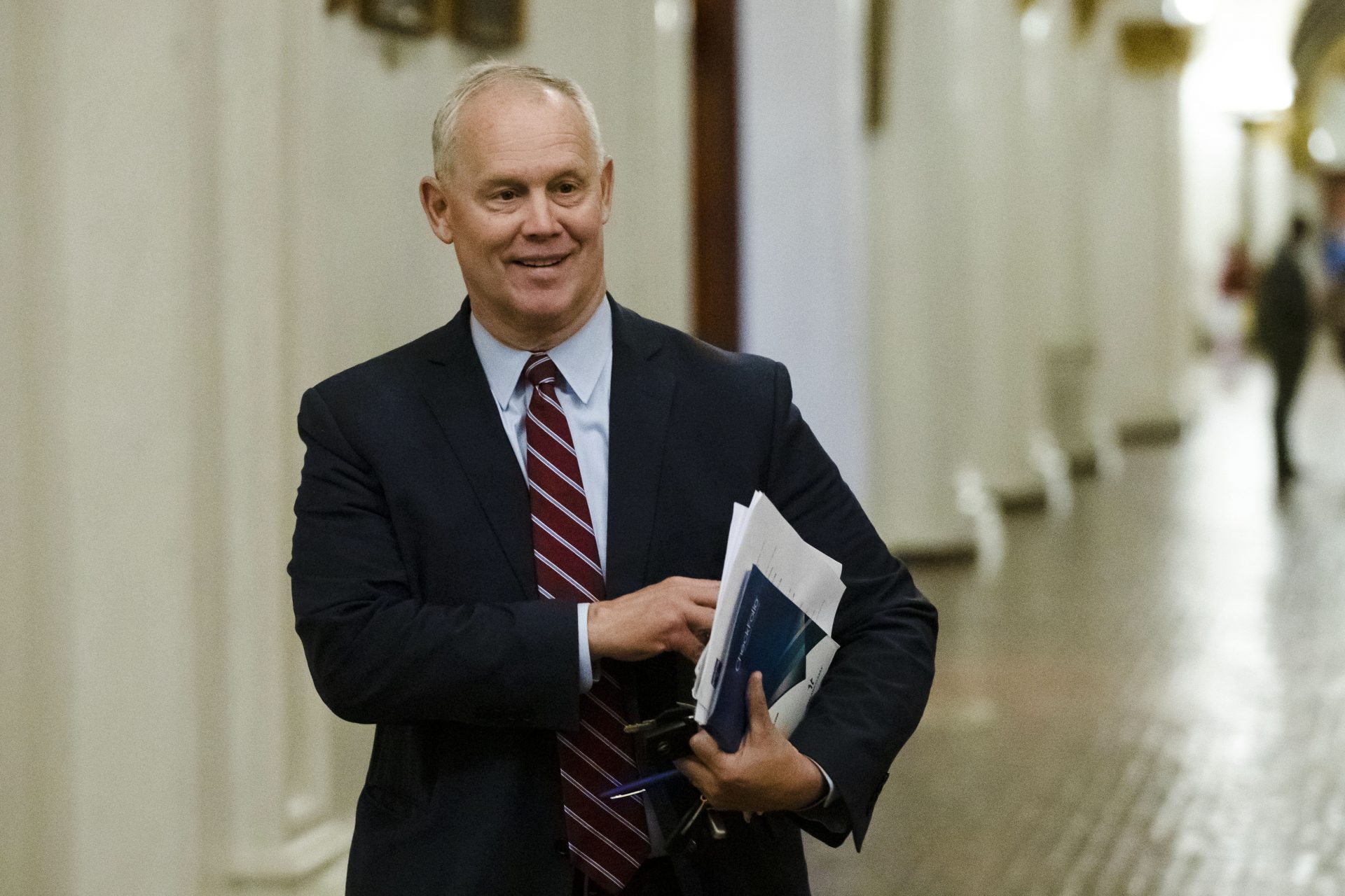 House Speaker Mike Turzai, R-Allegheny, walks down a corridor at the state Capitol in Harrisburg, Pa., Friday, June 28, 2019.