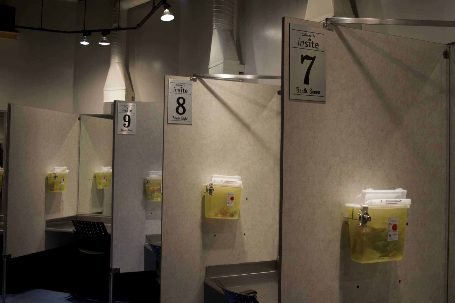 Inside Insite, North America’s first public supervised injection facility, located in Vancouver.