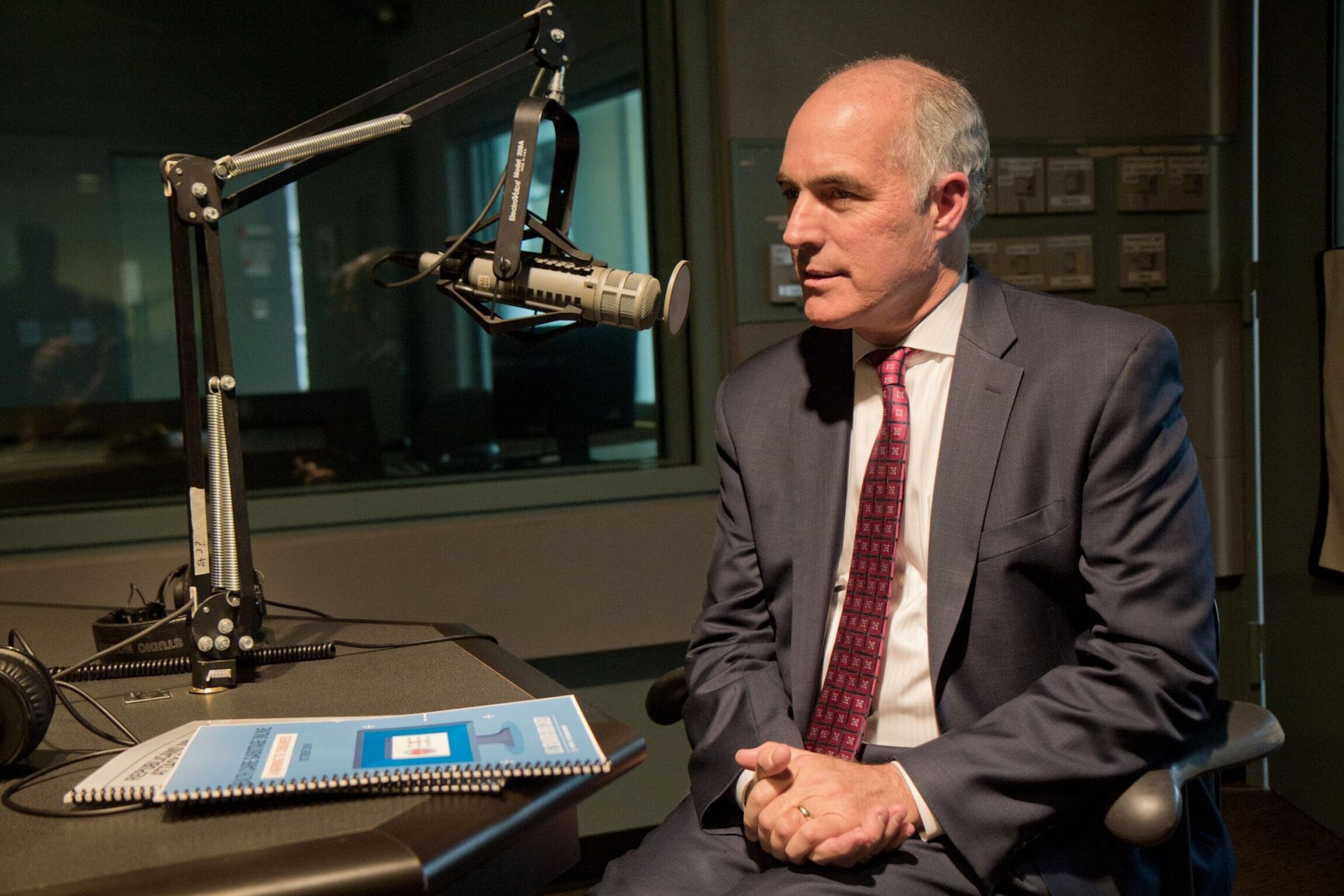 U.S. Senator Bob Casey at WHYY studios.