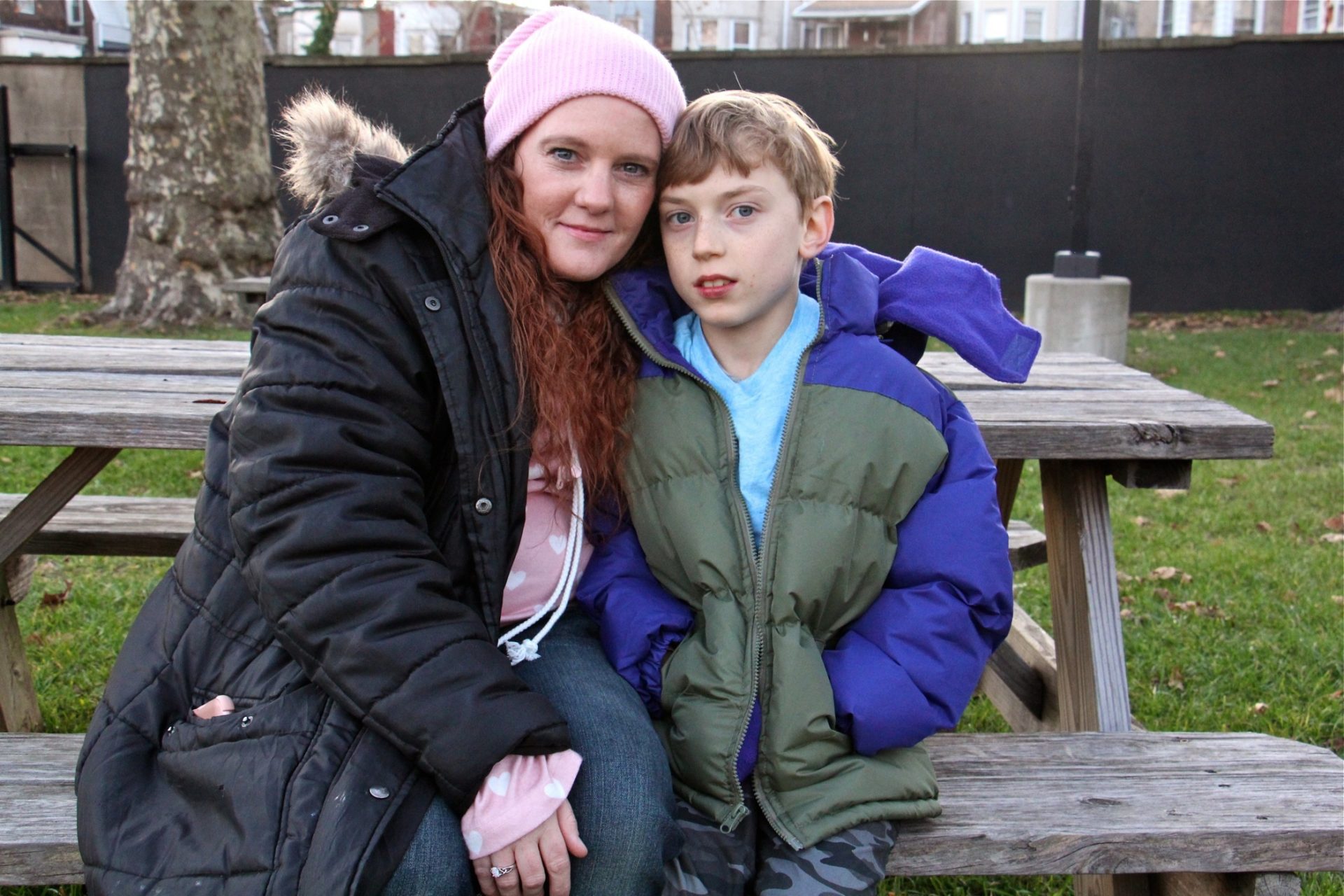 Susann Schofield, 39, and her son Brice, 11, will be affected by the USDA's proposal to reduce SNAP benefits