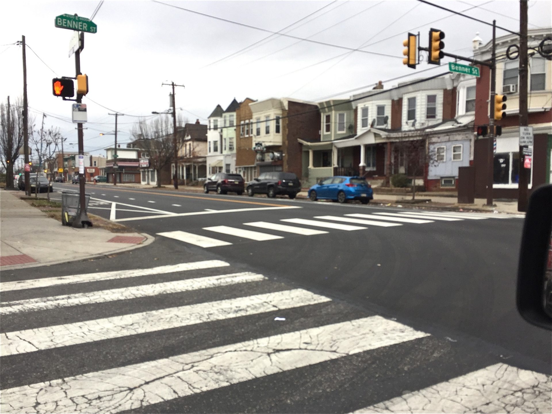 Olivia McCann, then 11, crossed this busy stretch of Torresdale Avenue alone after wandering from school in 2014.