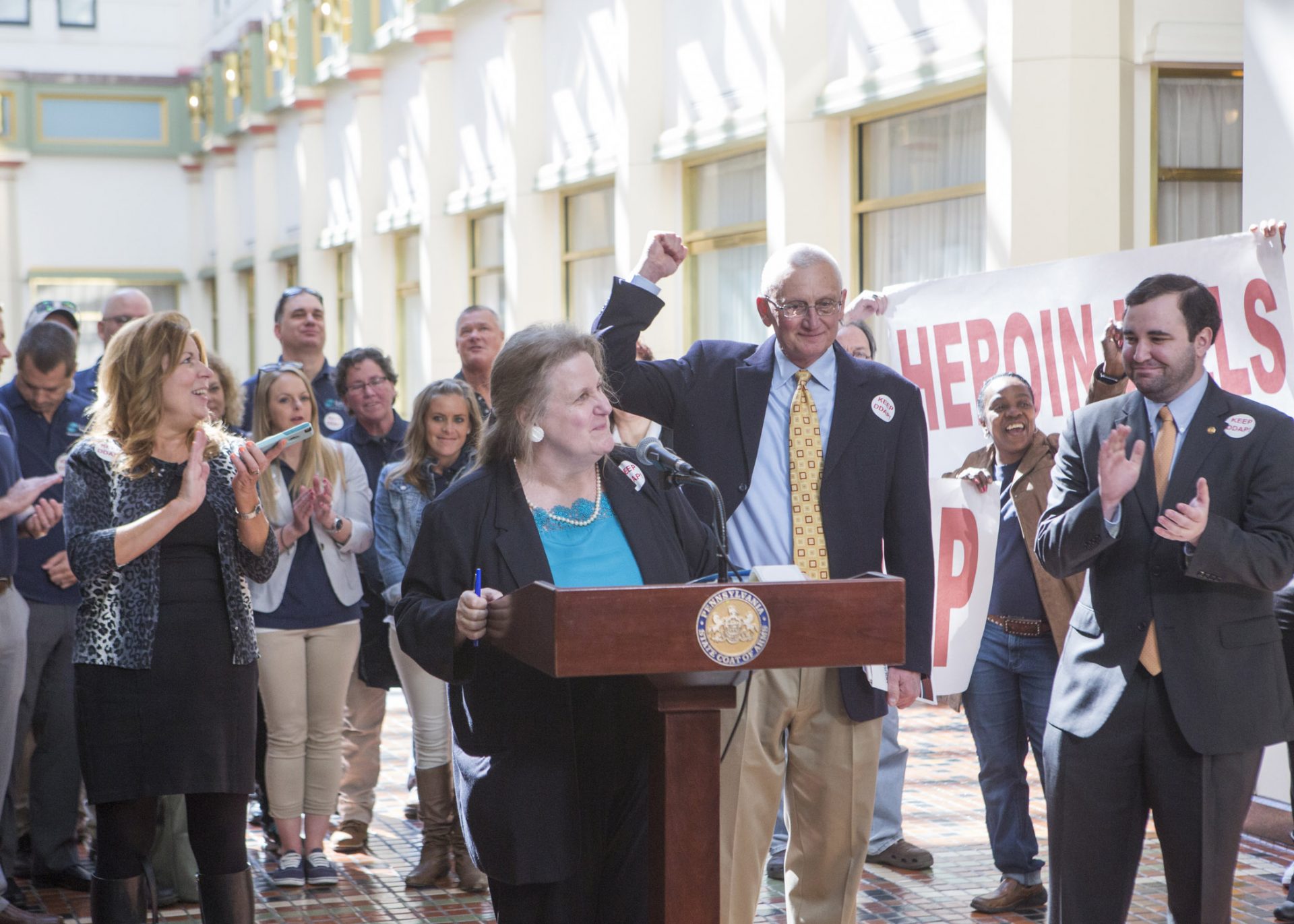 Deb Beck and Rep. Gene DiGirolamo