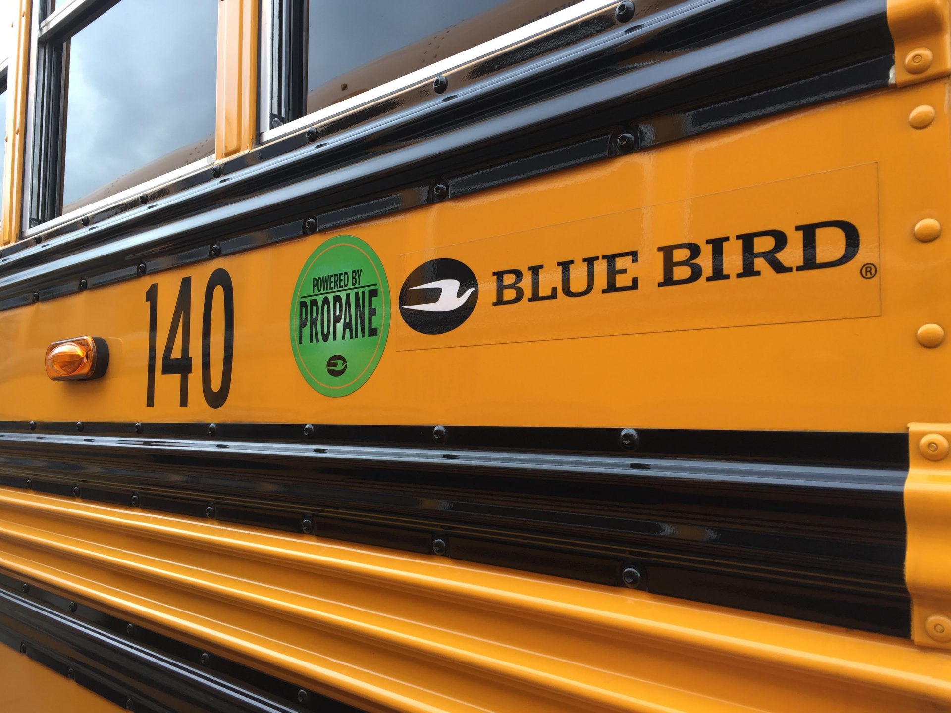 One of North Penn School District’s new propane buses.