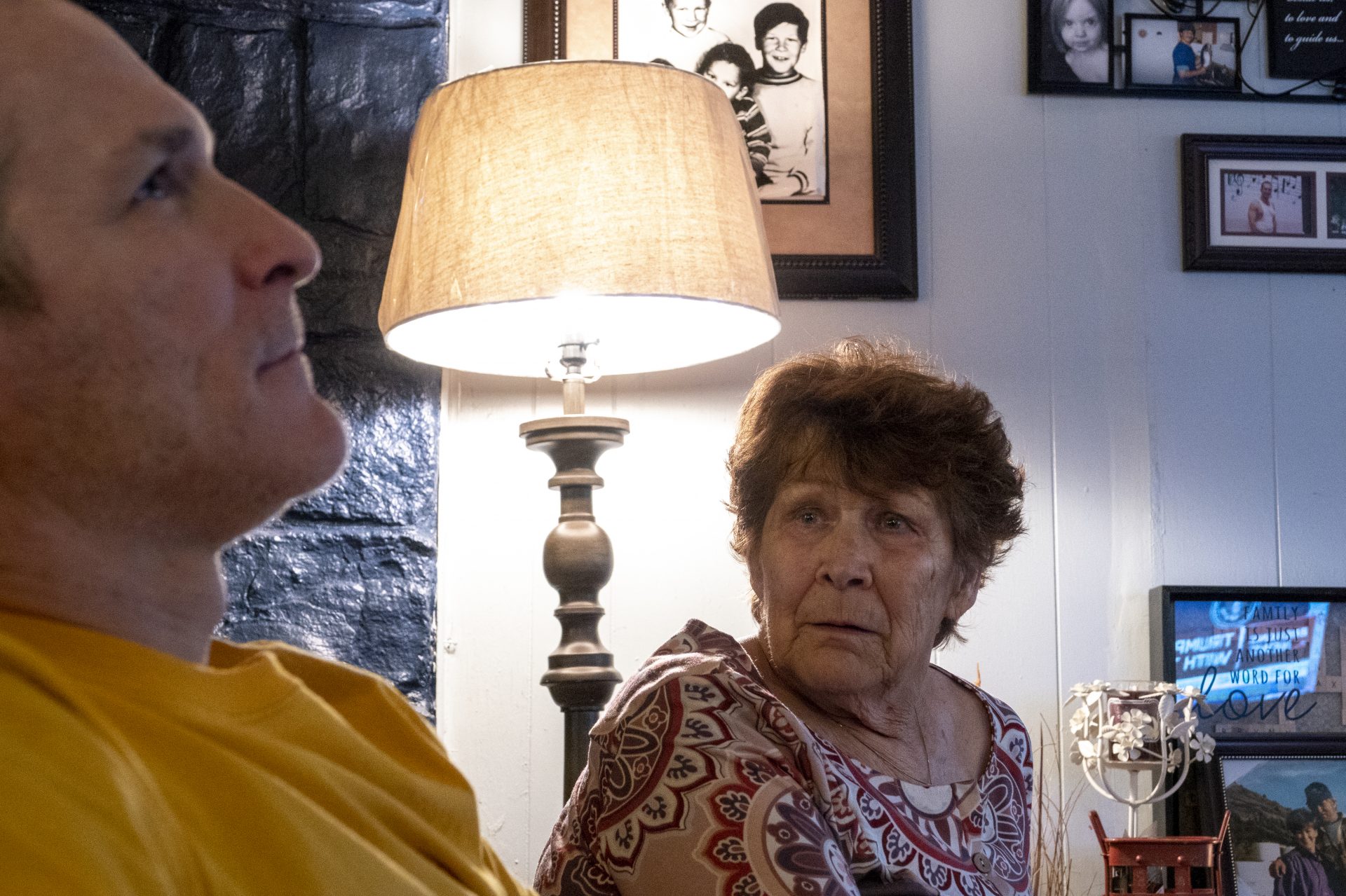 Chuck and his mother, Donna, discuss his time in prison and near-deadly assault. Donna has been his caretaker since he came home last December, helping with his medication and shepherding him to doctors' appointments.