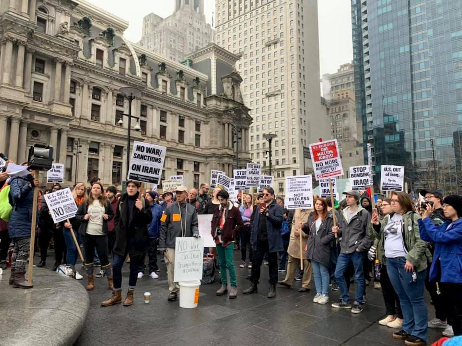 Iran war protest in Philadelphia
