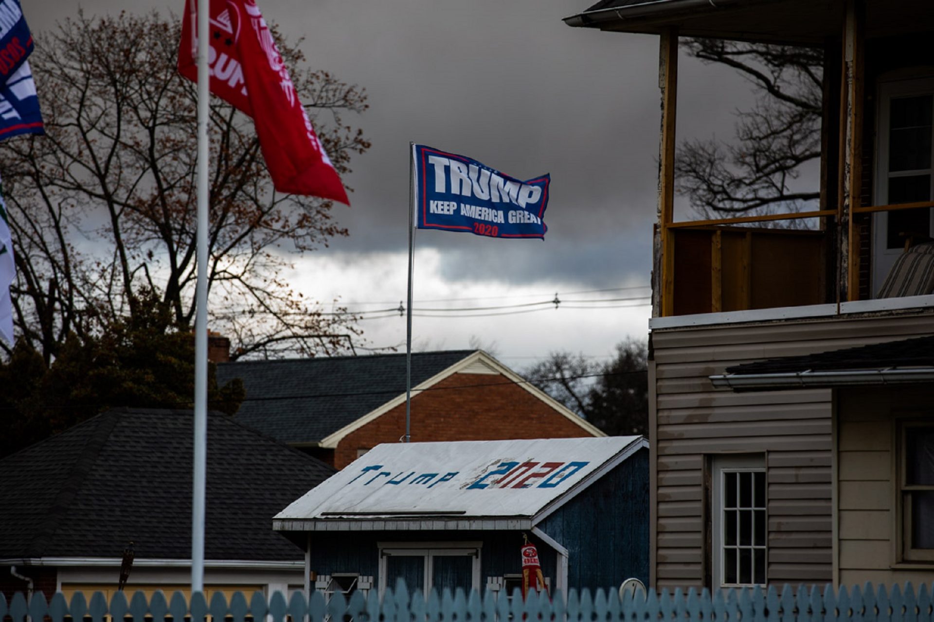 In 2016, 71 percent of Franklin County voted for President Donald Trump. You'll find evidence of his continued support in at homes in the area. 