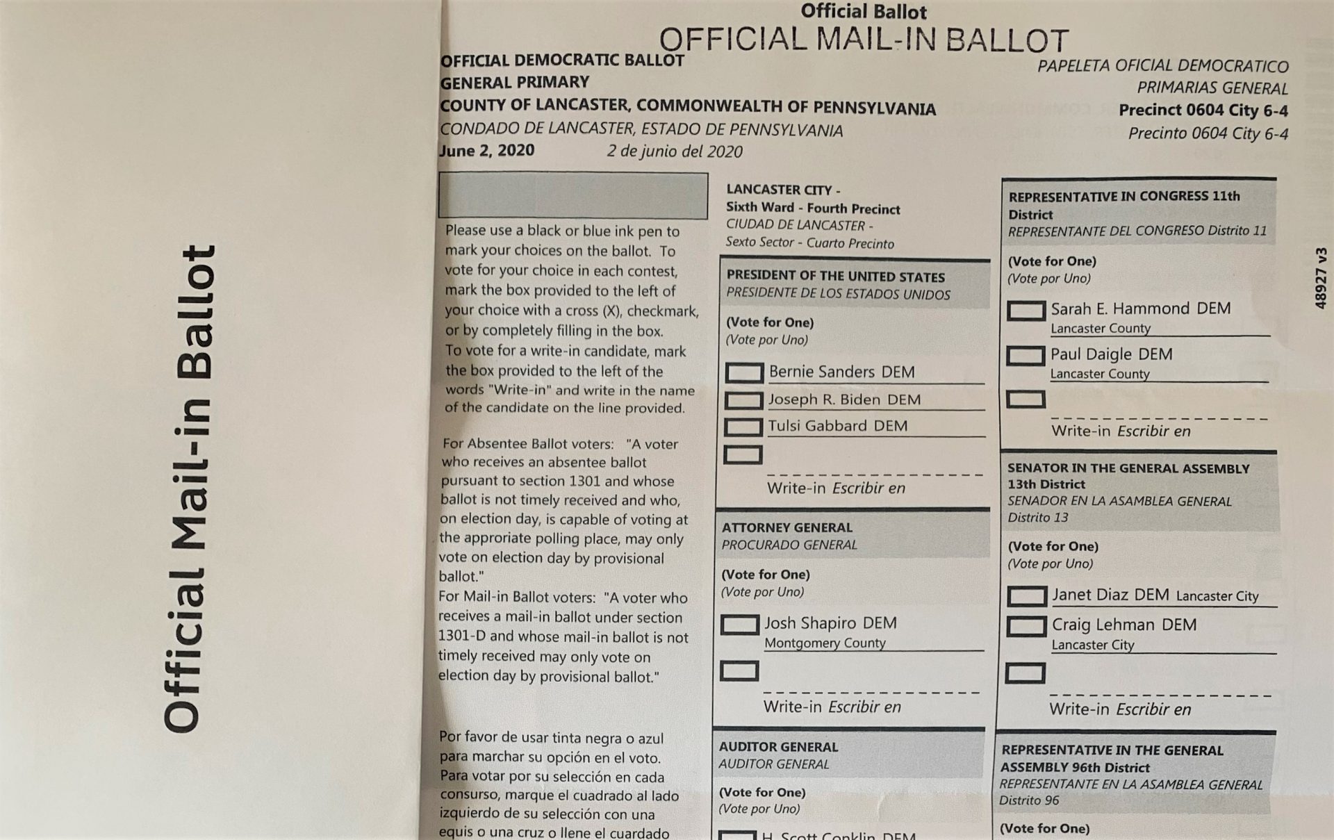 Two weeks until deadline to apply for Pa. mailin ballot WITF