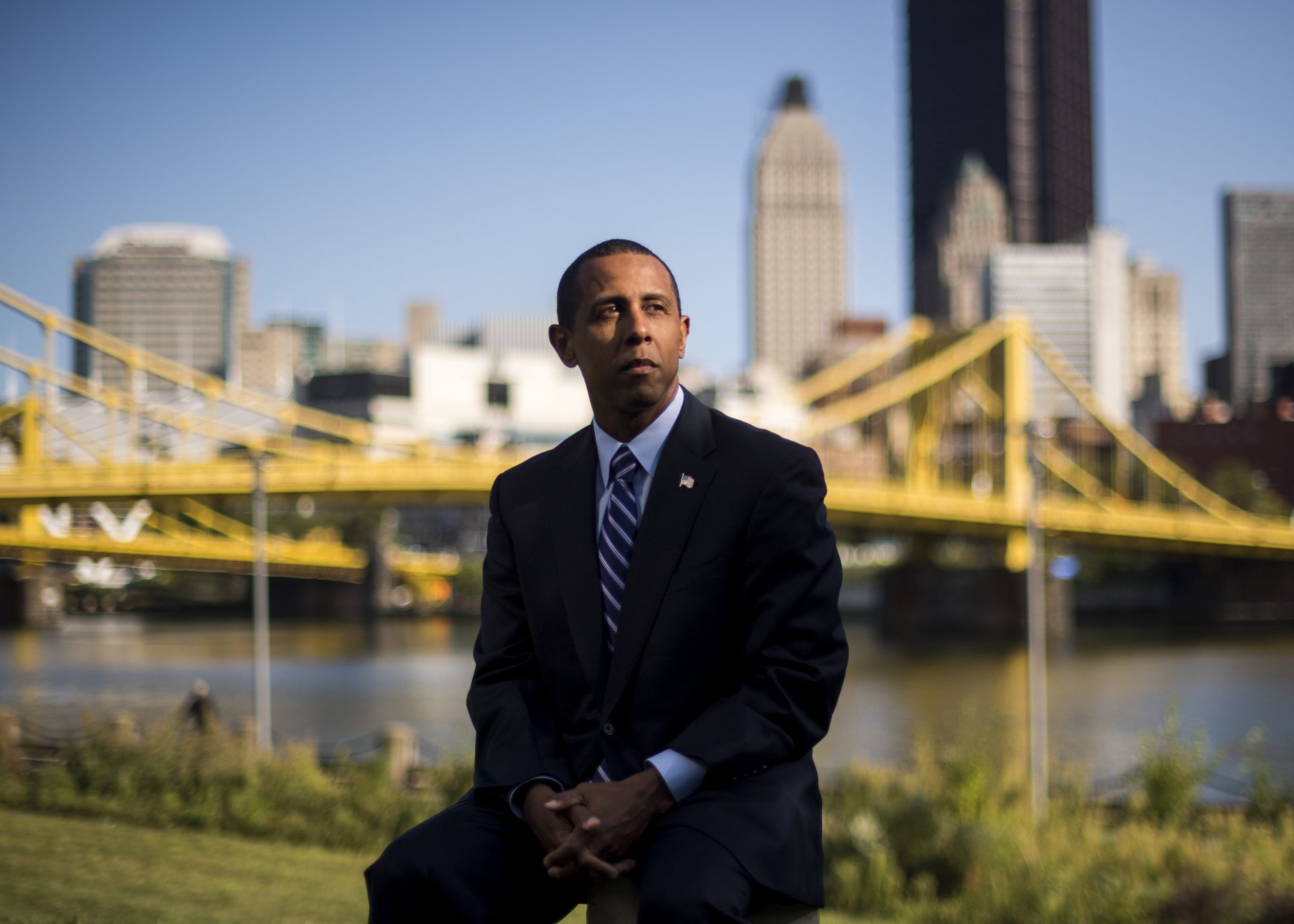 Lenny McCallister poses for a portrait on Pittsburgh's North Shore on Monday, September 21, 2020.