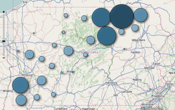 Marcellus Shale Drilling Activity Map