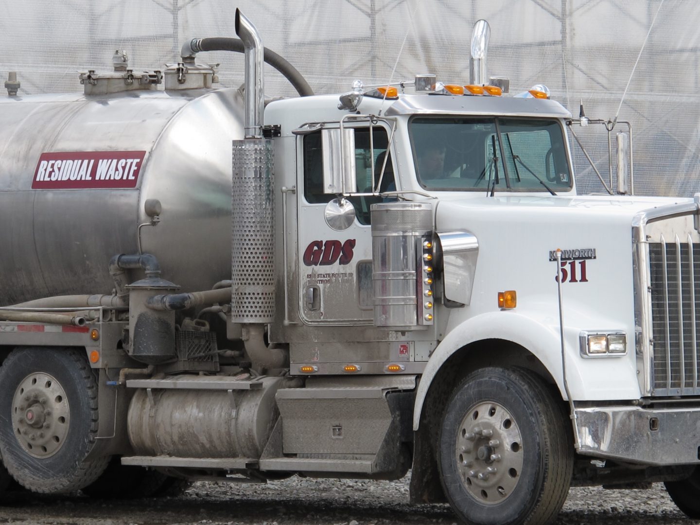 In this file photo from 2012, a truck delivers fracking wastewater to a Susquehanna County recycling center