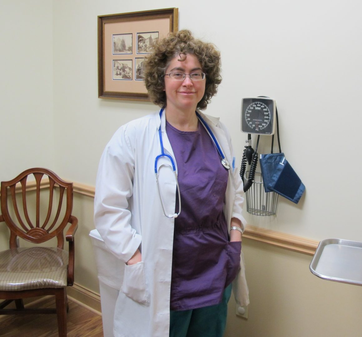 Dr. Amy Pare at her practice in suburban Pittsburgh. Pare has expressed fear that the 