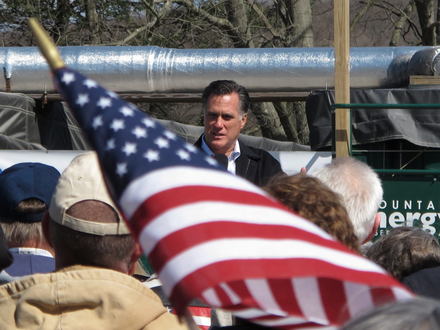 Republican Mitt Romney campaigns in Wyoming County, Pennsylvania