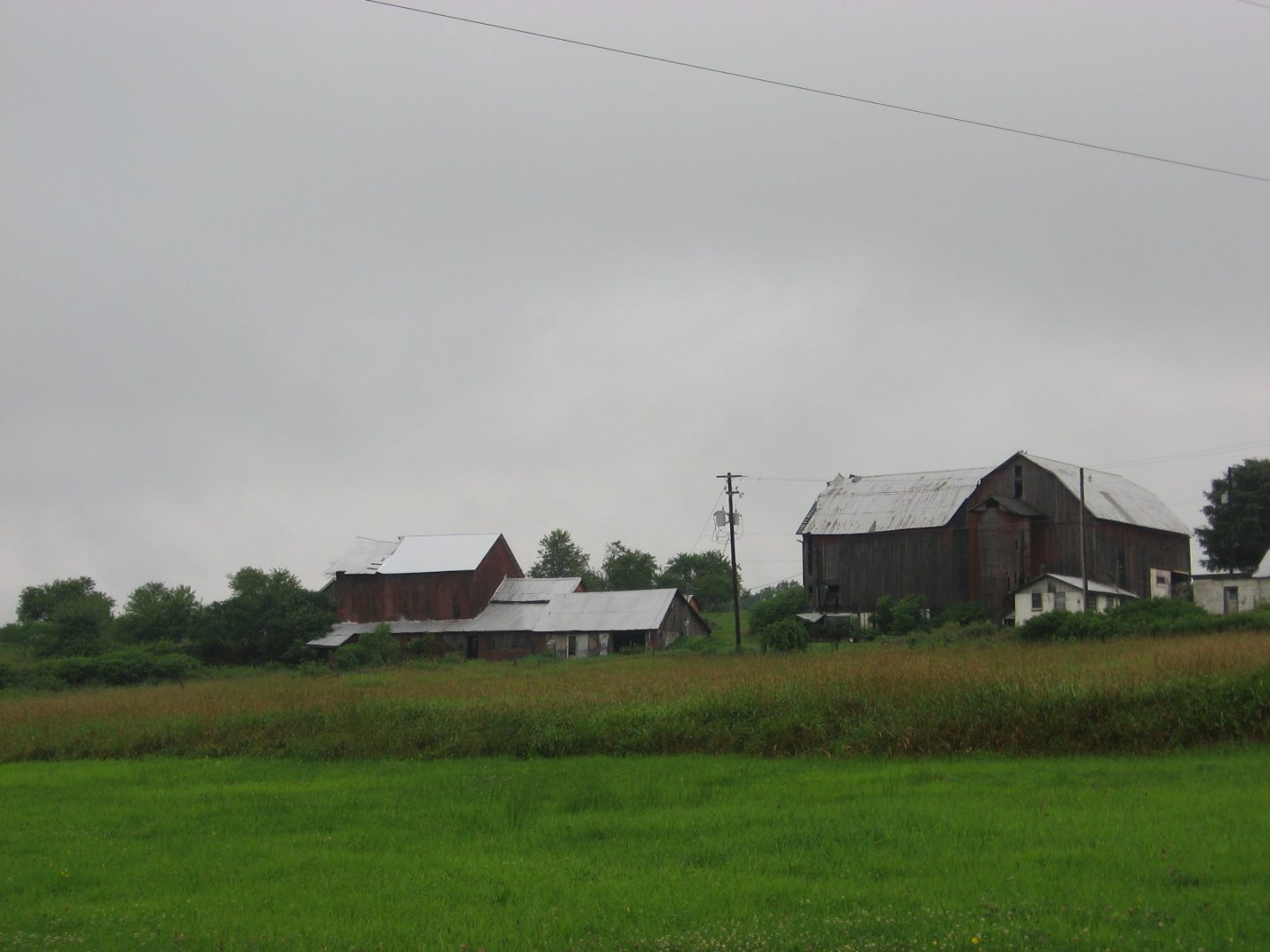 A farm in Wayne County sits on top of the Marcellus Shale formation. Drilling has not begun in the area of the state that drains into the Delaware River because the Delaware River Basin Commission has not allowed it.