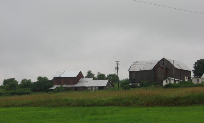 A farm in Wayne County sits on top of the Marcellus Shale formation. Drilling has not begun in the area of the state that drains into the Delaware River because the Delaware River Basin Commission has not allowed it.