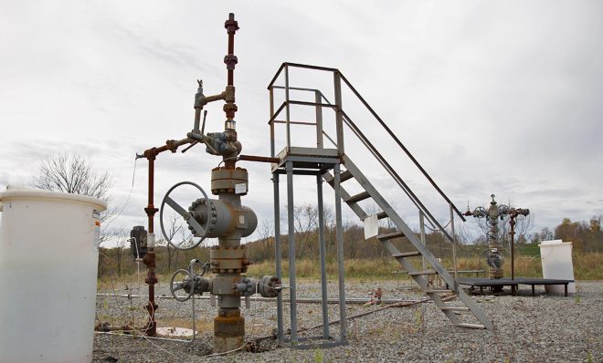 Natural gas wells in Springville Township, Pa.