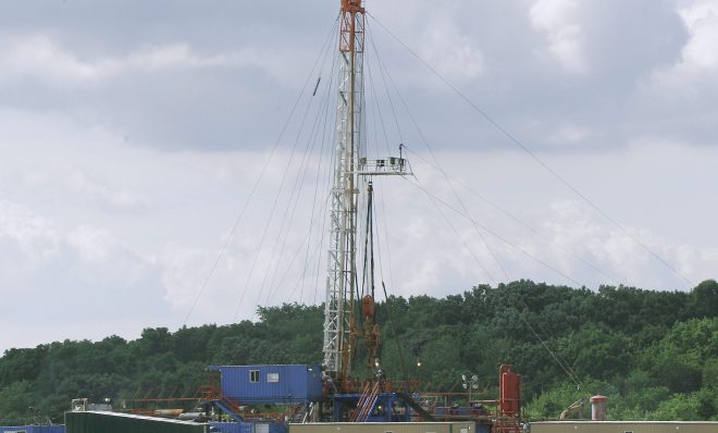 Demand for natural gas from wells like this in Zelionople, Pa. will exceed that for other fossil fuels in coming years, the IEA said. 