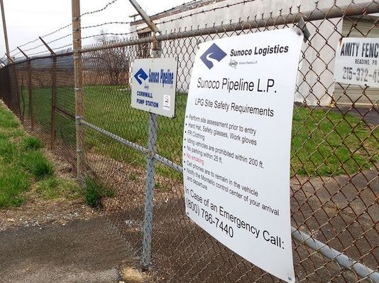 One of the pump stations owned by Sunoco Logistics off of Route 322 near Butler Road in West Cornwall Township.