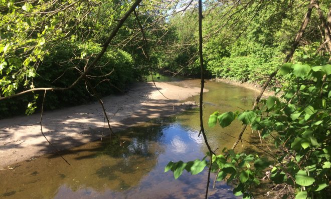 Cobbs Creek flows from heavily developed upstream communities down to Eastwick, which bares the brunt of flooding during heavy storms.
