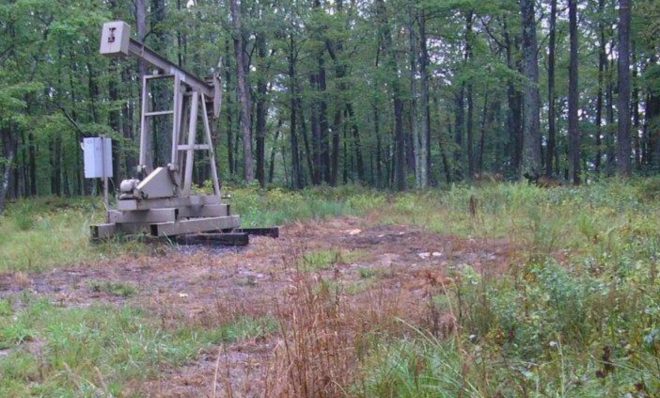 A conventional drilling site is prepared in Butler County, Pennsylvania in the winter of 2014. 