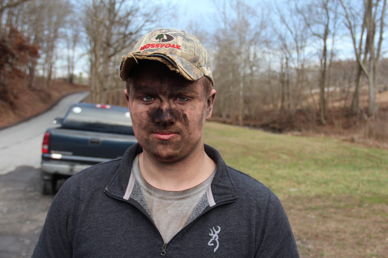 Austin Turner, 19, of Gladesville, W. Va. is one of 370 miners getting laid off at the 4 West Mine in Mt. Morris, Pa. 