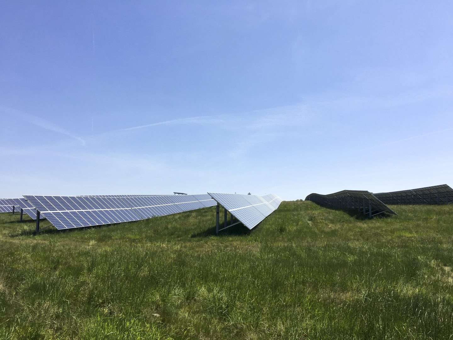 Solar panels in Hanover generate electricity for the Snyder's-Lance snack company.