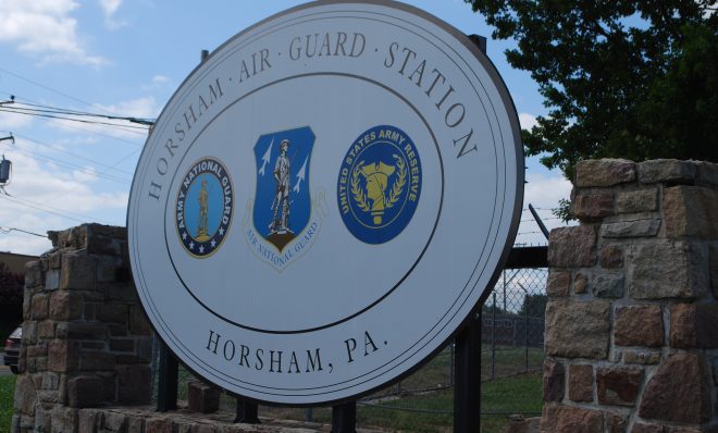 The Horsham Air Guard Station in Bucks County, Pa. where the use of PFAS chemicals in firefighting foam has been linked with contamination of local water supplies. 