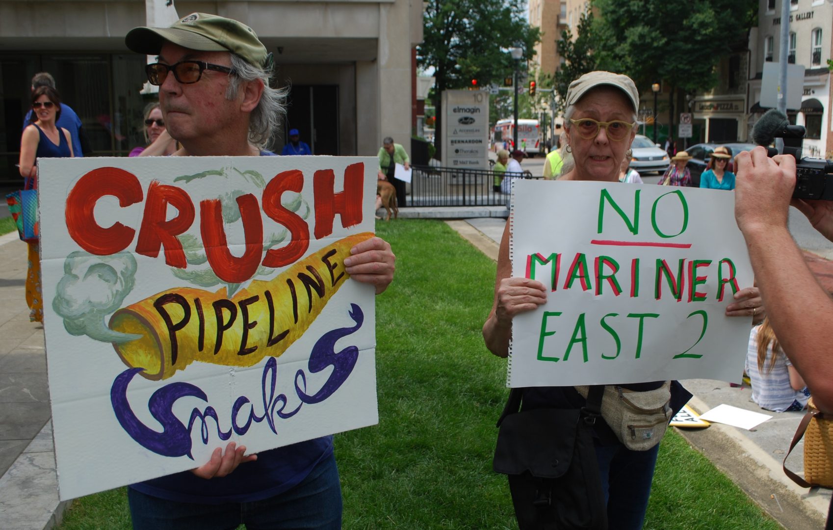 About 150 people showed up at a rally in West Chester on Jun 9 to urge the state's Public Utility Commission to shut down Sunoco's Mariner East pipeline project.