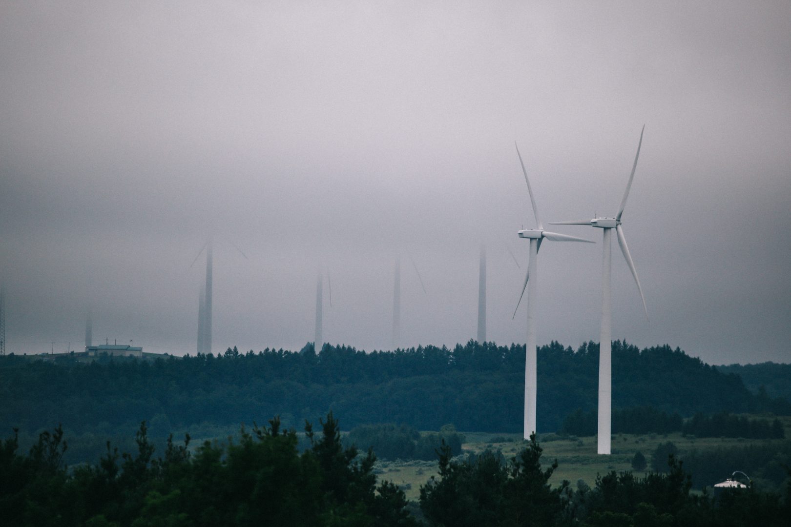 A wind energy farm in Somerset County. 