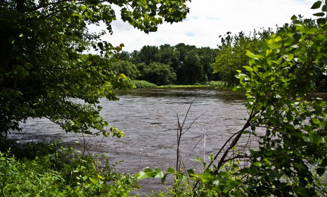 The Delaware River in Water Gap, Pa. 