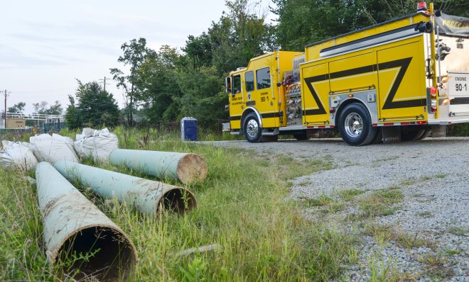 On a tour of the energy facilities in Salem Township, Forbes Road Volunteer Fire Department Chief Bob Rosatti stops at a Mariner East 2 construction site. The Slickville Volunteer Fire Department would have jurisdiction over an incident here, but the Forbes Road department -- just six miles south -- would provide mutual aid, Rosatti said.