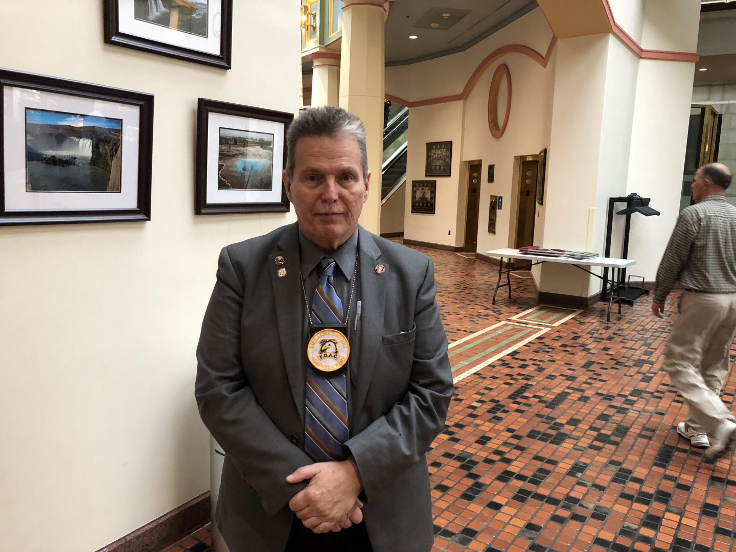 Kim Stolfer, president of Firearms Owners Against Crime, was at the state Capitol on Monday, Sept. 24, 2018, to lobby against two gun bills.