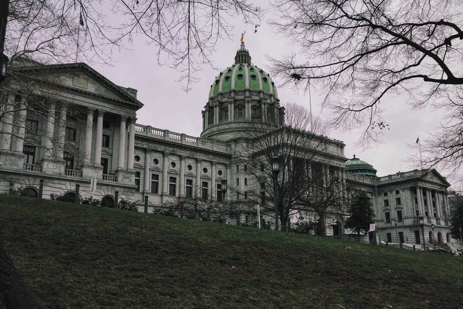 The state Capitol building in Harrisburg. (Tim Lambert/WITF)