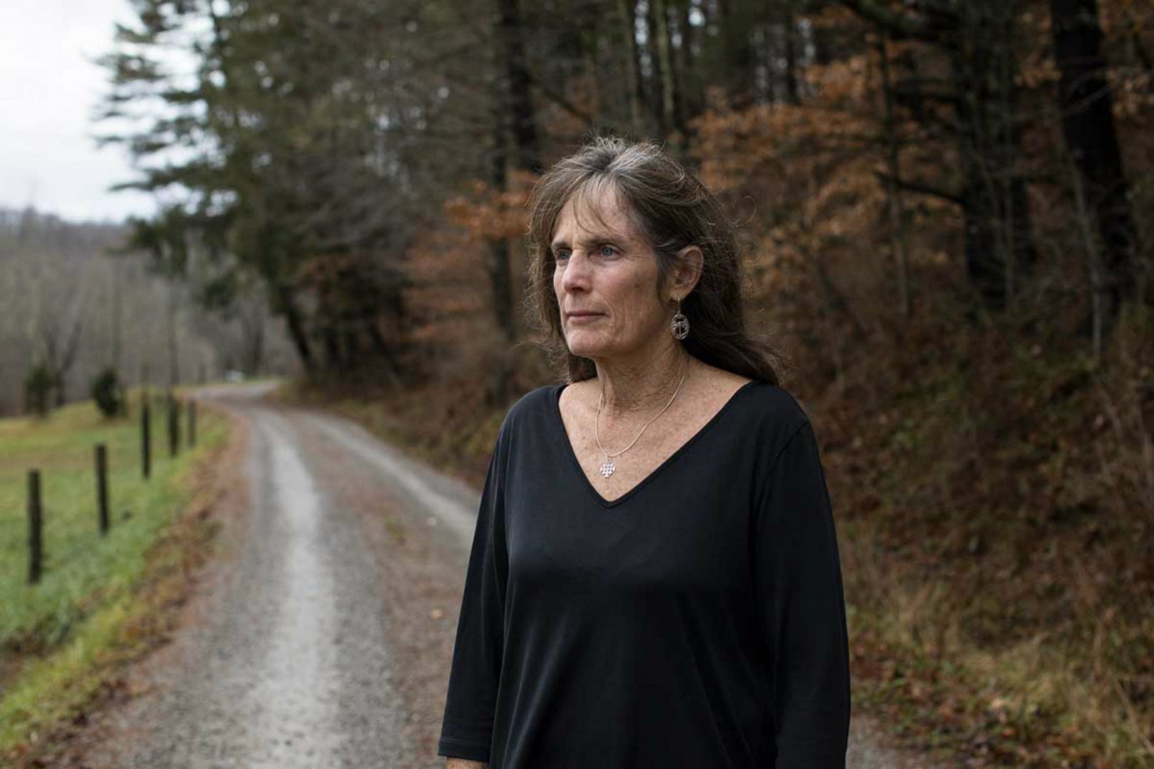 Mary Milkowski, who lives in Harrison County, West Virginia, said the dust from passing trucks was so bad her family stopped using their porch. 