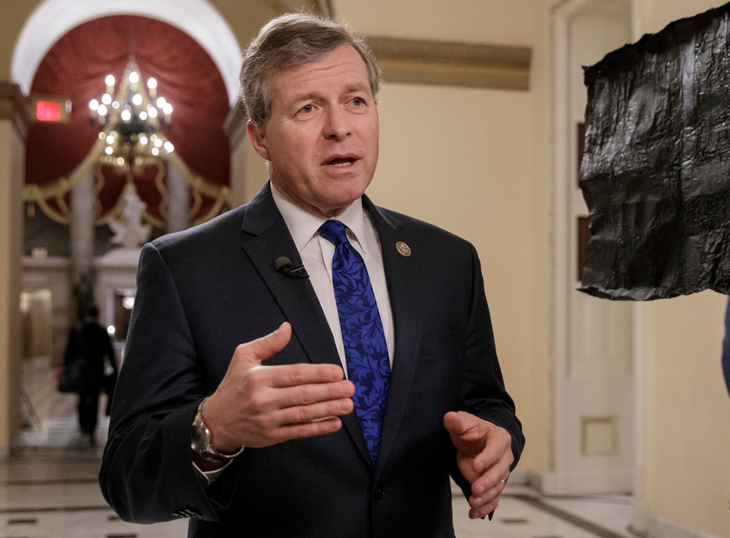 FILE - In this March 23, 2017, file photo, Rep. Charlie Dent, R-Pa., speaks on Capitol Hill in Washington. Dent resigned from Congress in 2018.