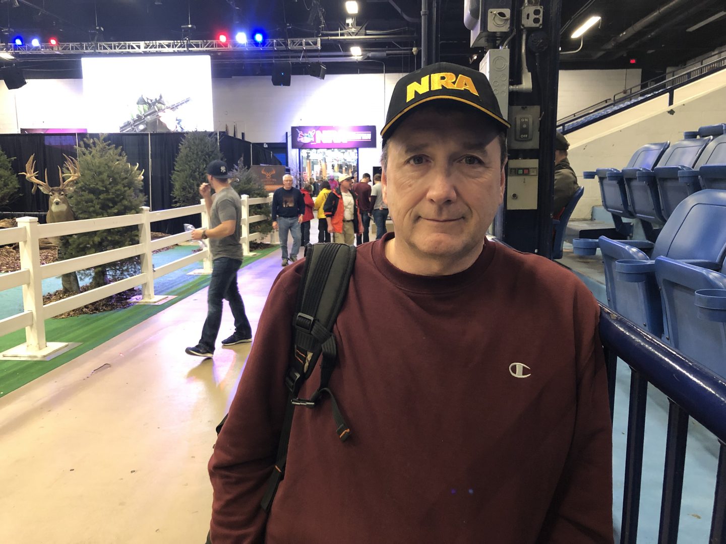 Frank Menendez, 54, of Long Island, New York, joined the NRA at the Great American Outdoor Show in Harrisburg.