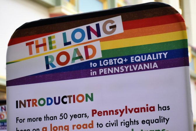 An opening ceremony for "The Long Road to LGBTQ+ Equality in Pennsylvania" took place on March 18 in the state Capitol. The exhibit will be on display in the East Wing Rotunda until March 29