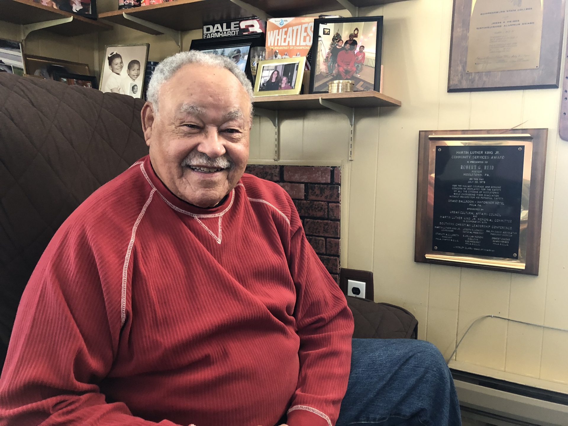 Robert Reid, the former mayor of Middletown, is seen inside his home on Monday, March 4, 2019.