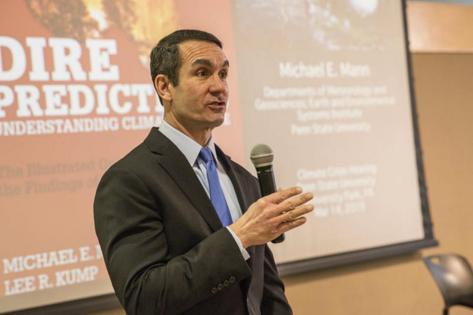Pennsylvania Auditor General Eugene DePasquale hosted a public hearing on how the state is responding to climate change on Penn State's University Park campus on March 14, 2019. It's the first of three hearings DePasquale plans.