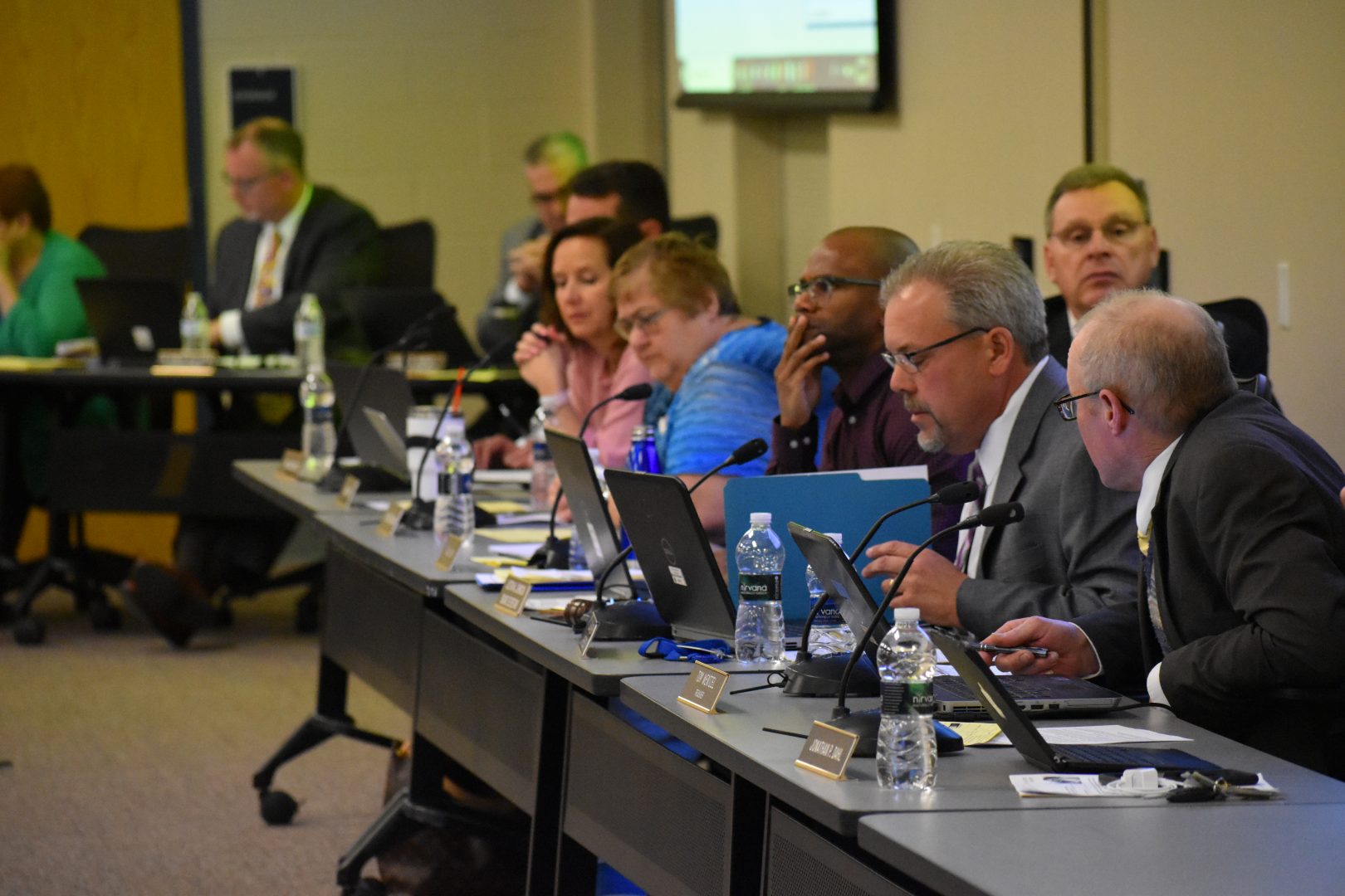 Members of the Eastern Lancaster County school board voted on a new student privacy policy on April 15, 2019.