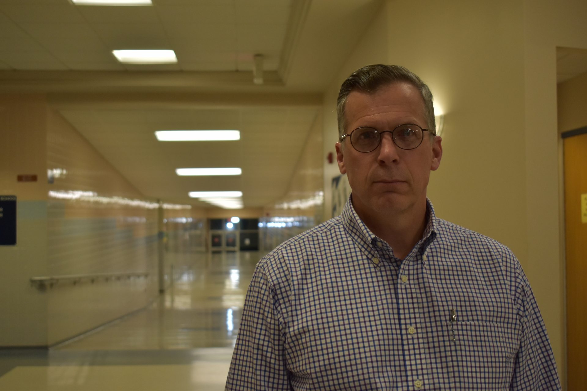 Stu Martin, 55, attended an Eastern Lancaster County school board meeting on April 15, 2019.