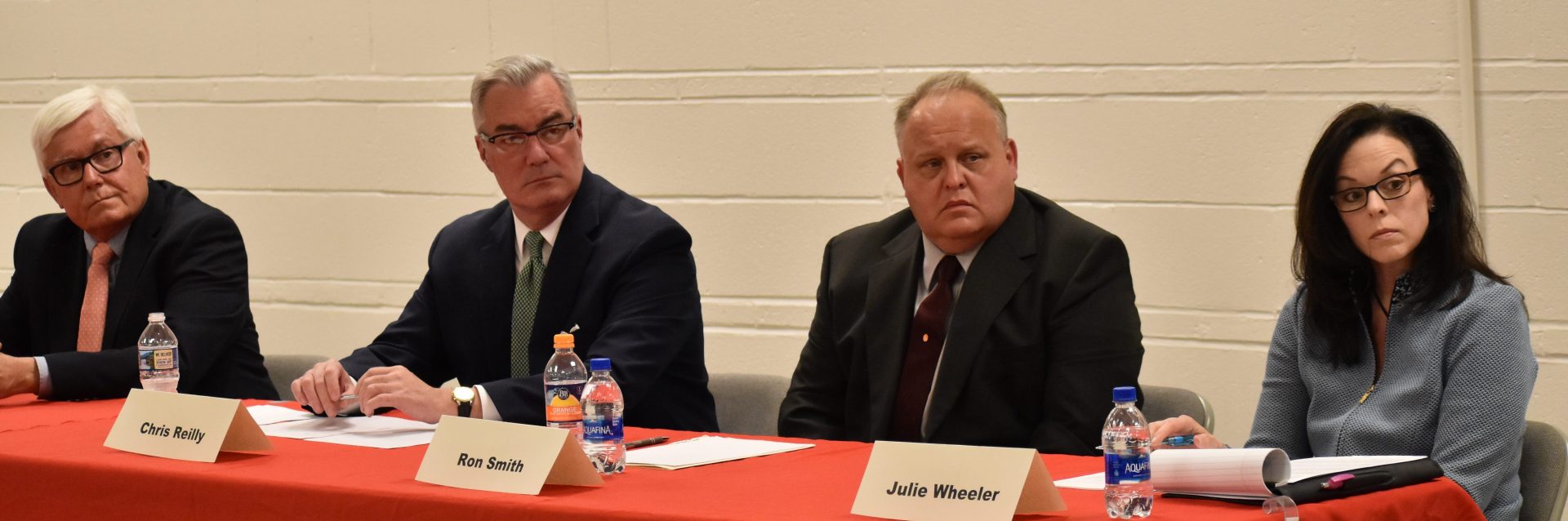 Four Republican candidates for York County commissioner participated in a debate on April, 29, 2019. They are, from left to right, Steve Chronister, Chris Reilly, Ron Smith and Julie Wheeler.