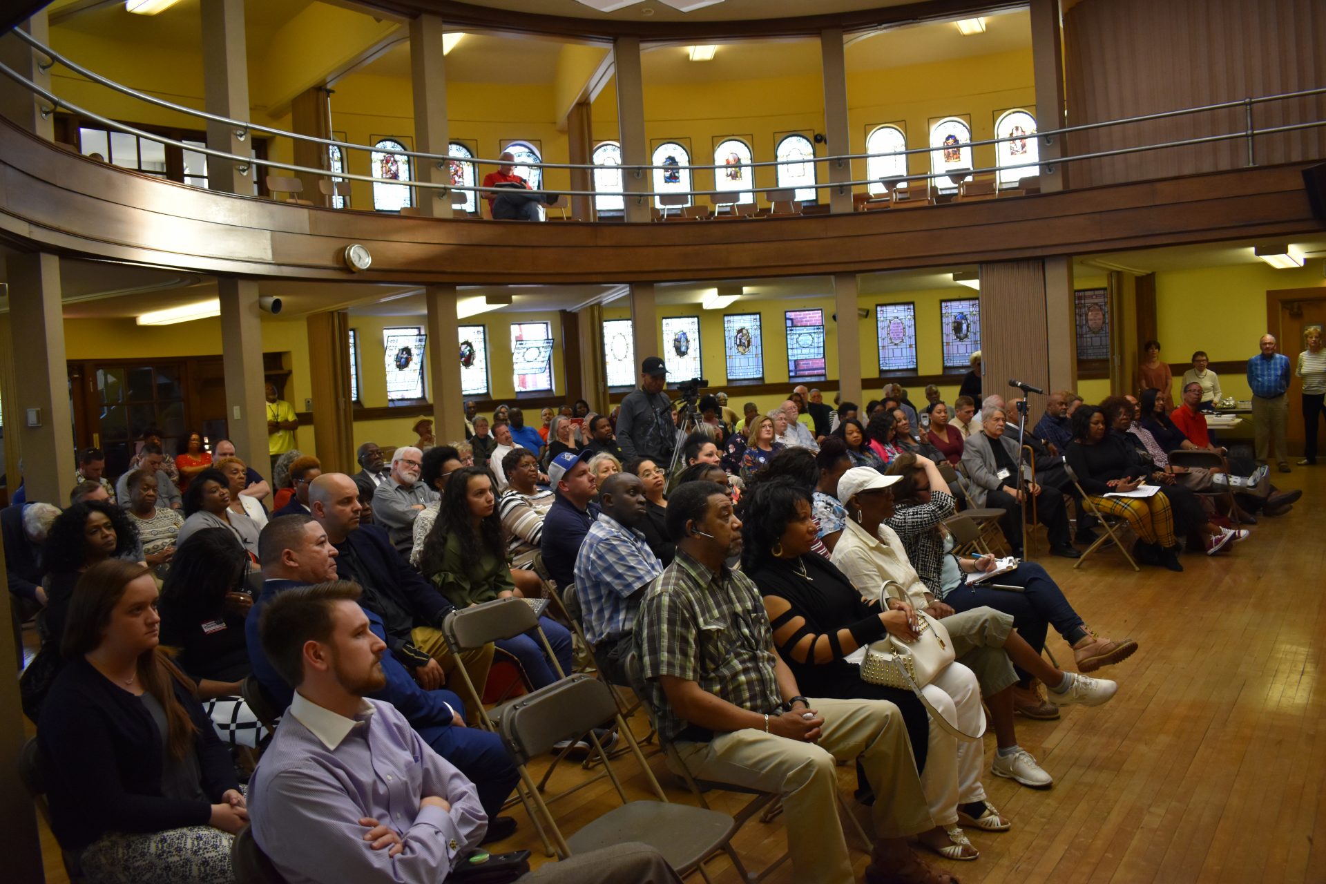 More than 100 people attended a forum on April 9, 2019, at Zion United Church of Christ in York.
