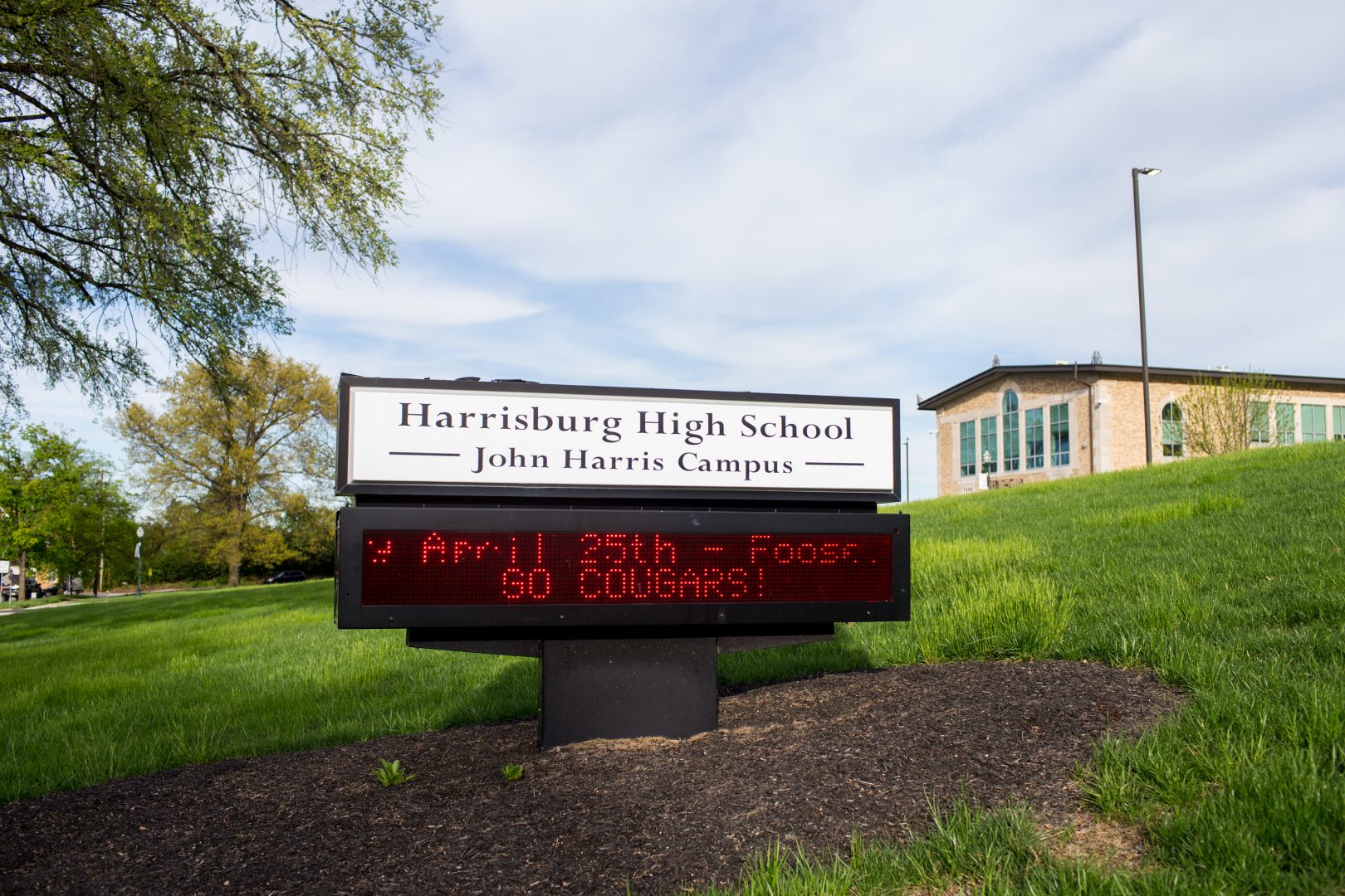 Harrisburg High School is seen in this April 24, 2019 photo.