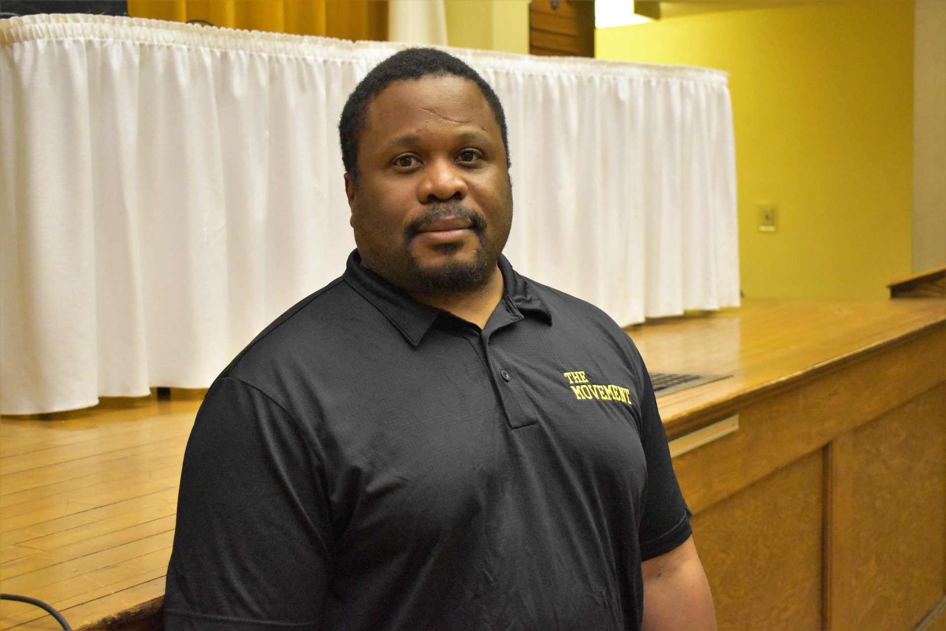 Anu Banks, 42, attended a candidate forum in York on April 9, 2019.