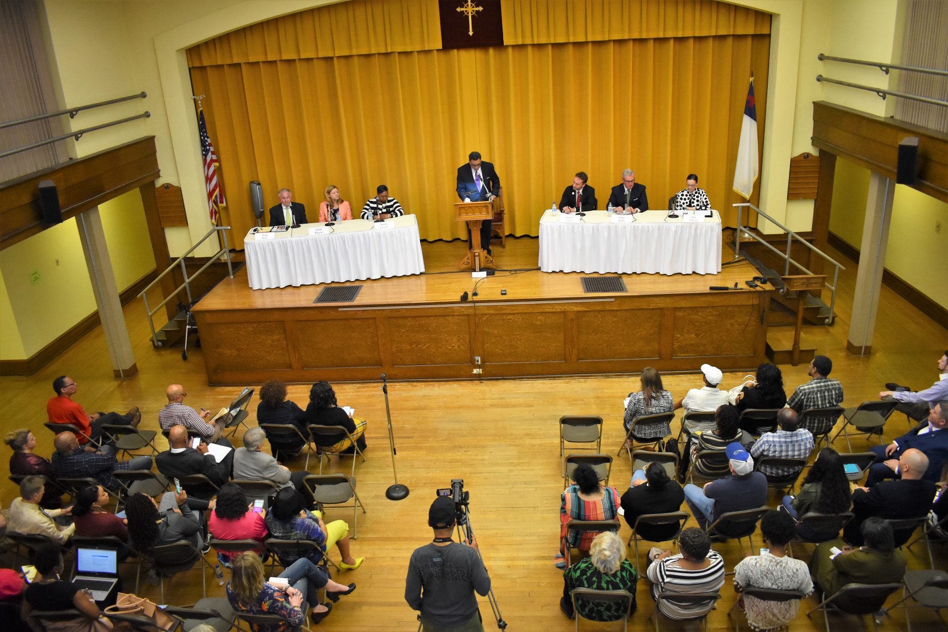 Six York County commissioner candidates participate in a forum in York on April 9, 2019. The event was organized by the African American Leadership Roundtable II.