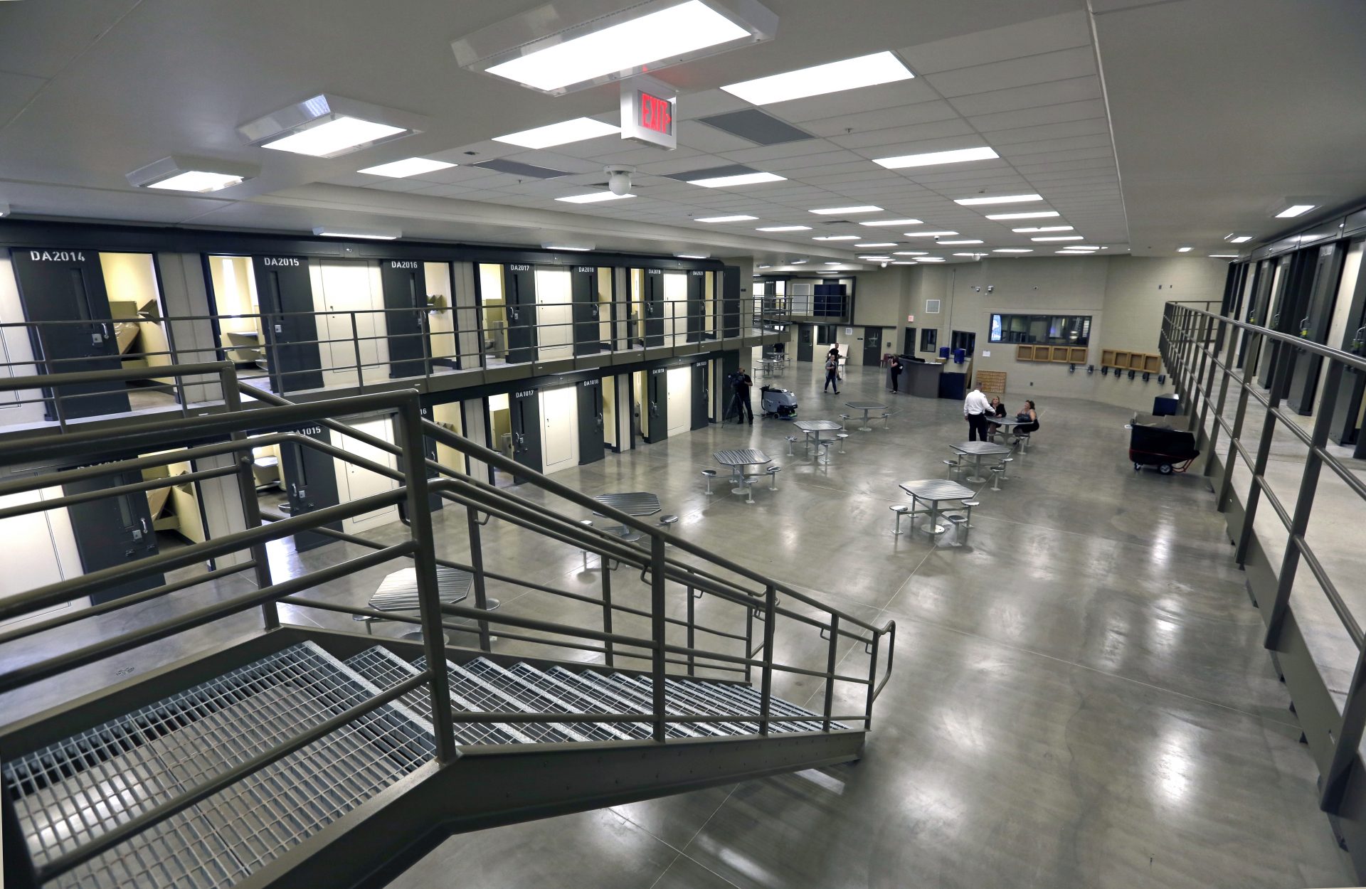 This June 1, 2018, file photo, shows a housing unit in the west section of the State Correctional Institution at Phoenix in Collegeville, Pa.