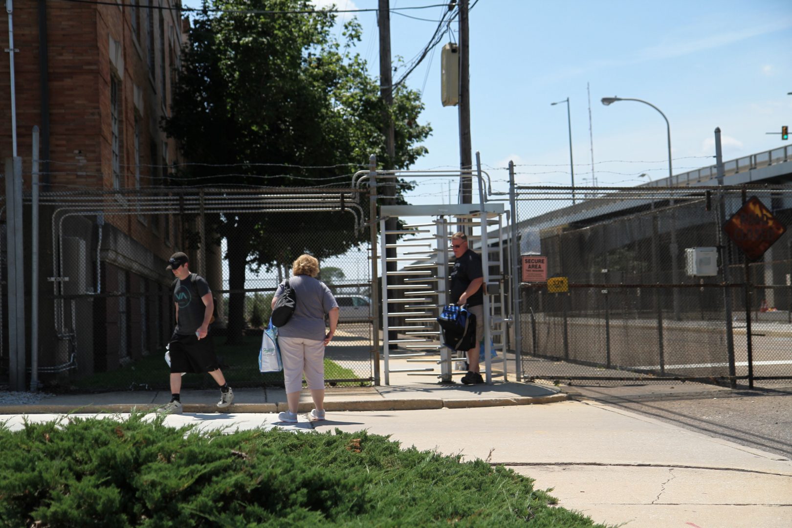 Philadelphia Energy Solutions workers leave the South Philly plant in June 2019, after a devastating fire at the plant, which  employed about 1,000 people.