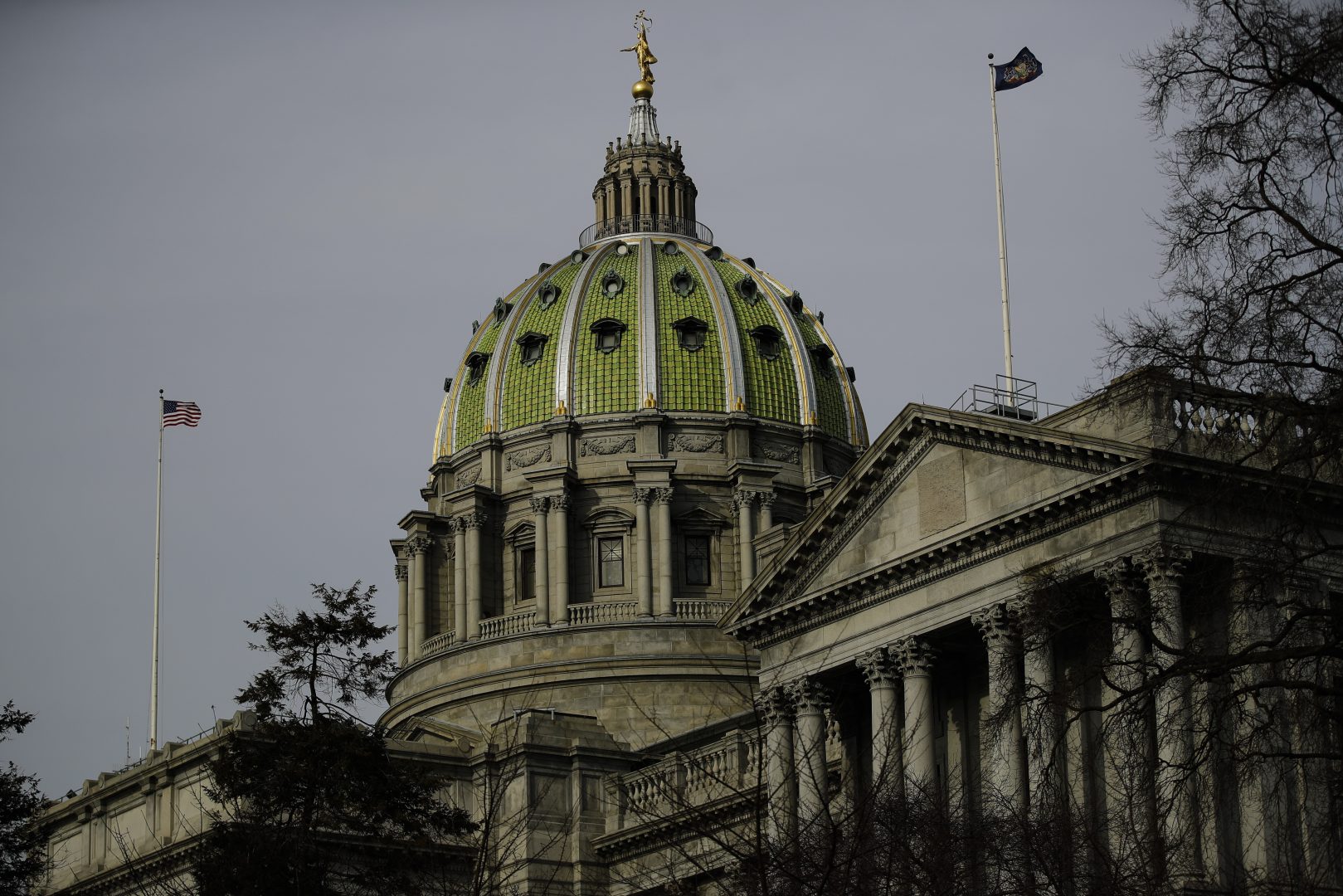 FILE PHOTO: The dome of the Pennsylvania Capitol is visible in Harrisburg. 
