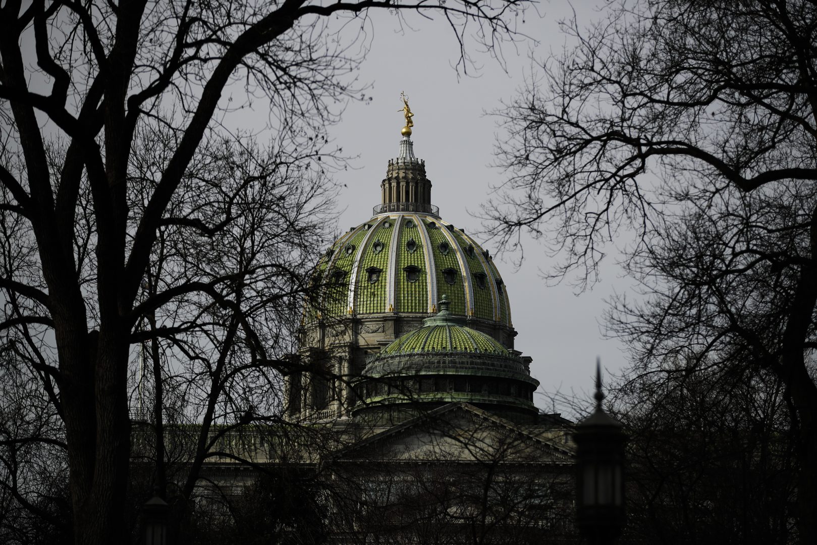 FILE PHOTO: The dome of the Pennsylvania Capitol is visible in Harrisburg. 